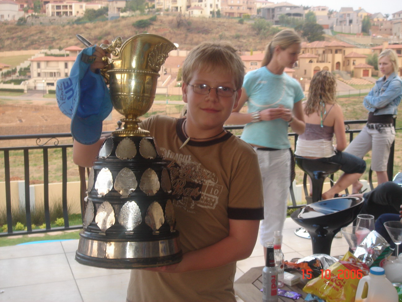 My son, Timothy, with the South African Curry Cup